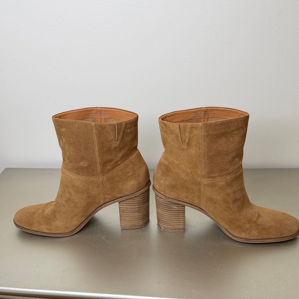 Lucky Brand Brown Suede Heeled Boots Size 11M - Picture 10 of 15